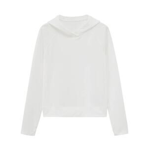 $108 New Neiwai Active Urban Sport Casual Sweater - White - Small